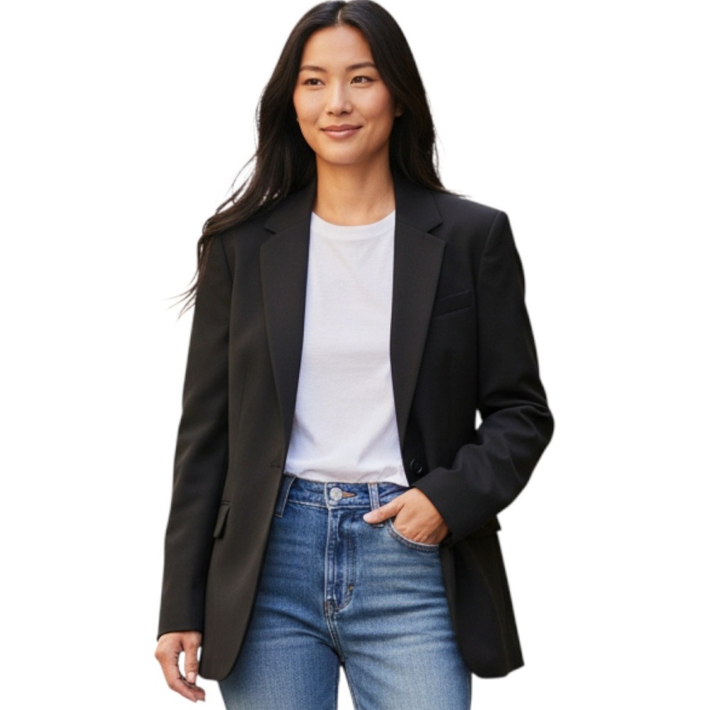 J.Crew Women Blazer 20 Black Regent Tailored Professional Stretch K5961 FA21